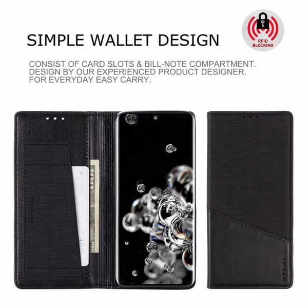 Samsung S20 Ultra Elegant Case i PU-læder med RFID-blok