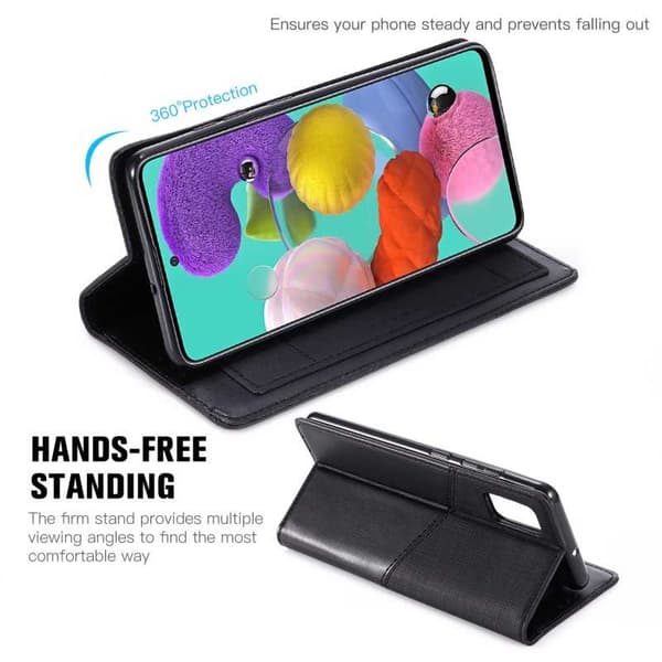 Samsung A51 Elegant Fodral i PU-Läder med RFID Block