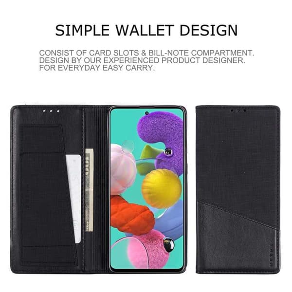 Samsung A51 Elegant Fodral i PU-Läder med RFID Block