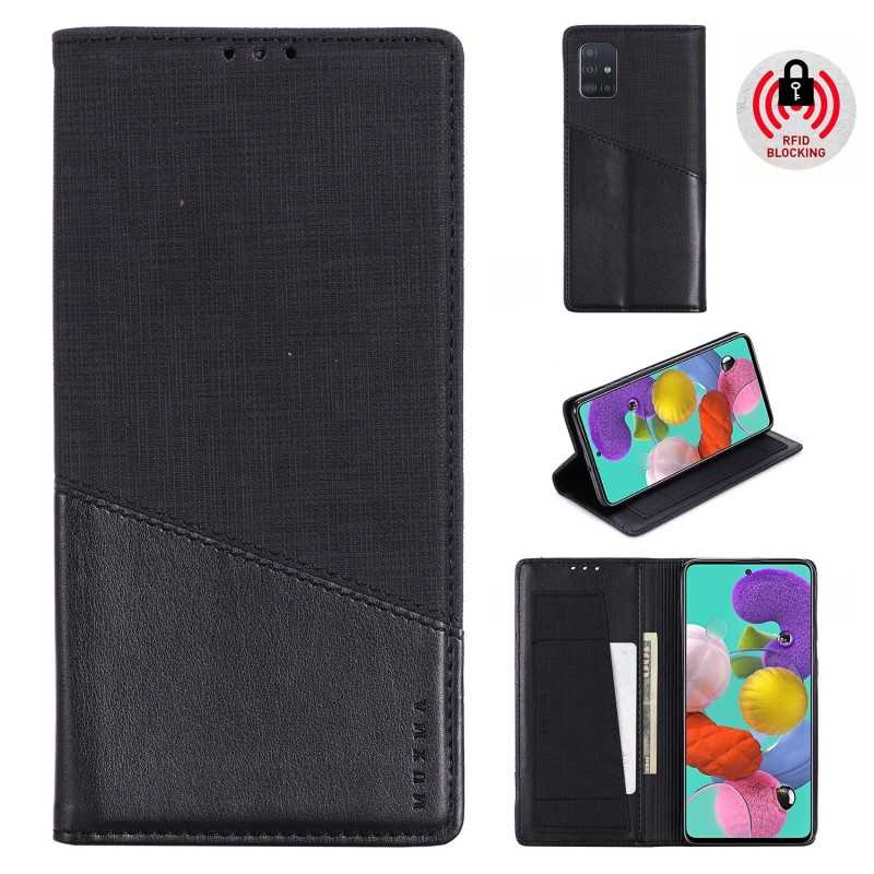 Samsung A51 Elegant Fodral i PU-Läder med RFID Block