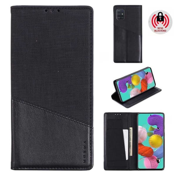 Samsung A51 Elegant Fodral i PU-Läder med RFID Block