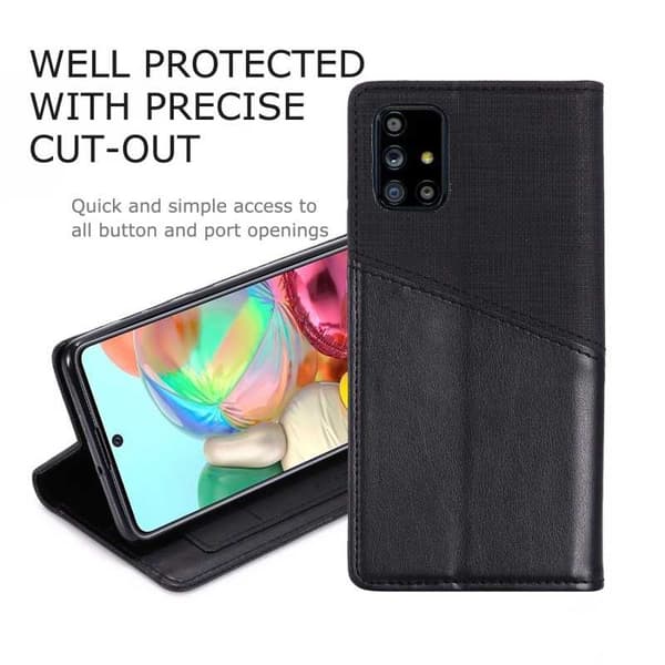 Samsung A71 Elegant Fodral i PU-Läder med RFID Block