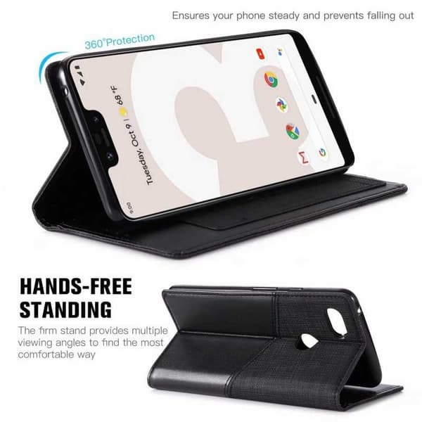 Elegant etui til Google Pixel 3 XL i PU-læder med RFID-blok