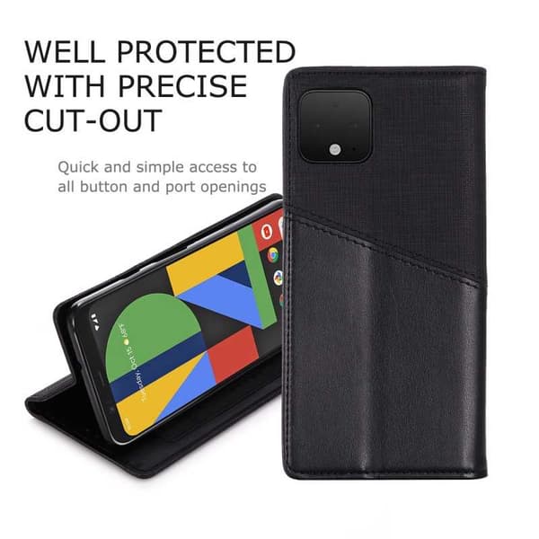 Elegant etui til Google Pixel 4 i PU-læder med RFID-blok