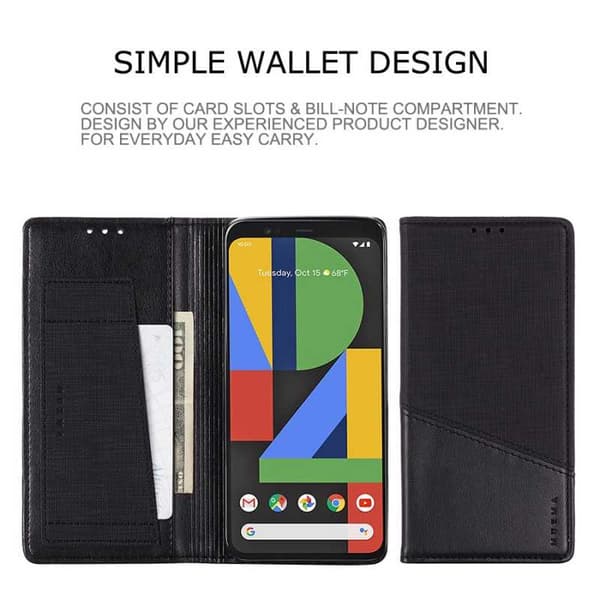 Elegant etui til Google Pixel 4 i PU-læder med RFID-blok