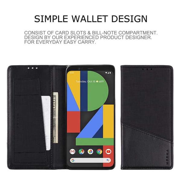 Elegant etui til Google Pixel 4 XL i PU-læder med RFID-blok