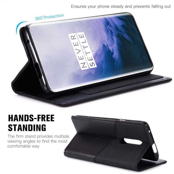 OnePlus 7 Pro Elegant Case i PU-læder med RFID-blok