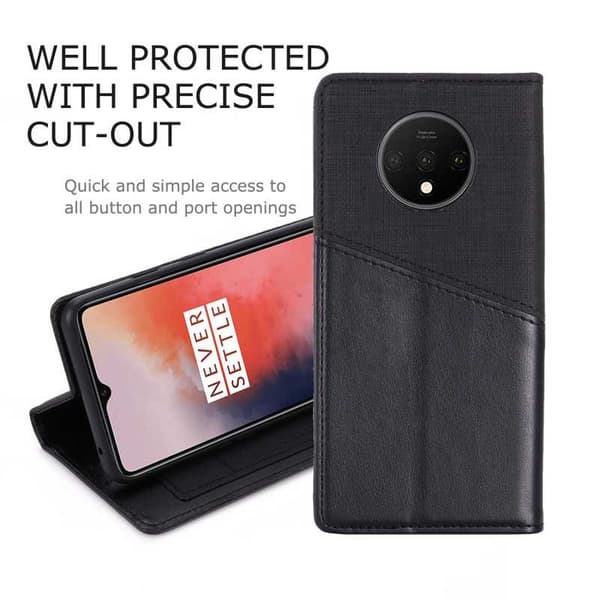 OnePlus 7T Elegant Fodral i PU-Läder med RFID Block