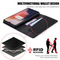 Miniatyrbild 5 av 7: OnePlus 7T Elegant Fodral i PU-Läder med RFID Block