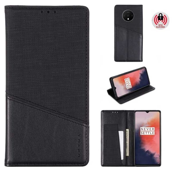OnePlus 7T Elegant Fodral i PU-Läder med RFID Block
