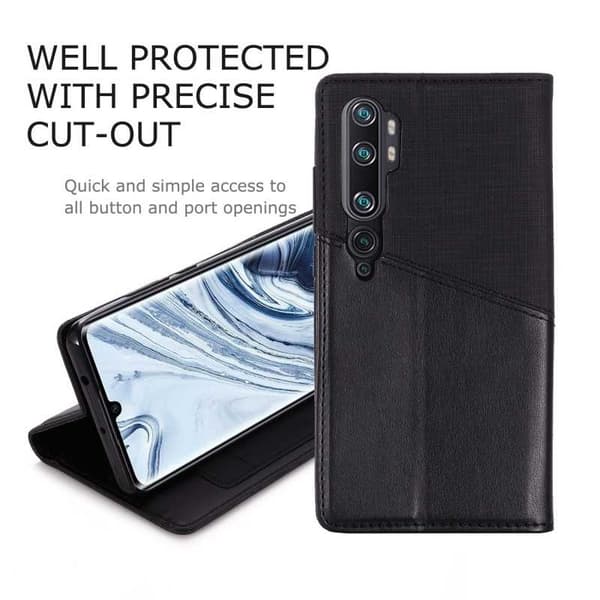 Xiaomi Mi Note 10 / 10 Pro Elegant Fodral i PU-Läder med RFID Block