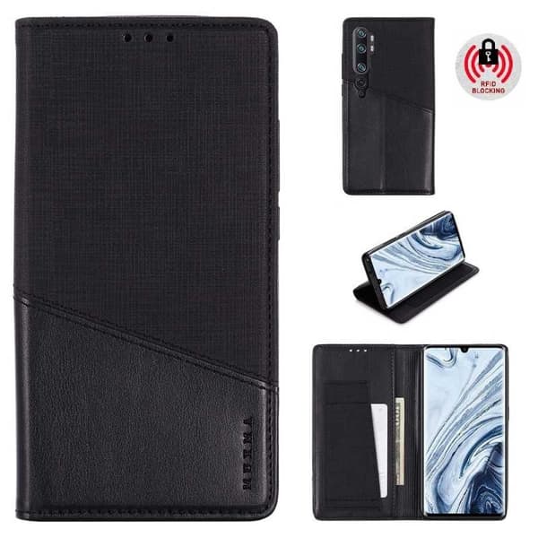 Xiaomi Mi Note 10 / 10 Pro Elegant Fodral i PU-Läder med RFID Block