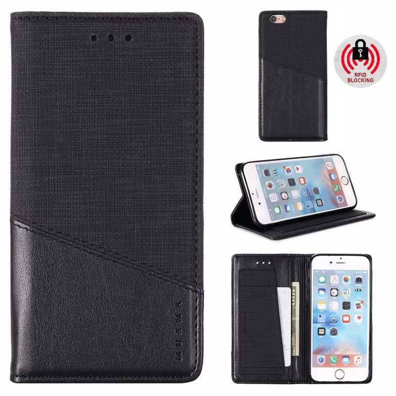 iPhone 6/6S Elegant Fodral i PU-Läder med RFID Block