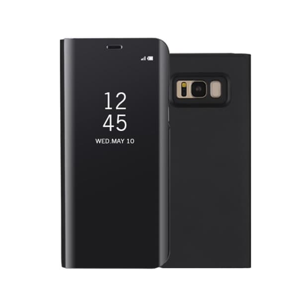 Pläterat spegelfodral till Samsung Galaxy S8 - Svart