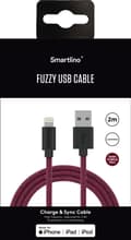 Pikkukuva 5 / 5: Smartline Lightning Kaapeli 2m Fuzzy Violetti