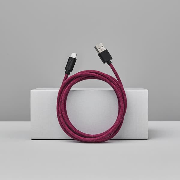 Smartline Lightning Kaapeli 2m Fuzzy Violetti