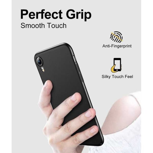 iPhone XR Ultratunt Mattsvart Skal Basic V2