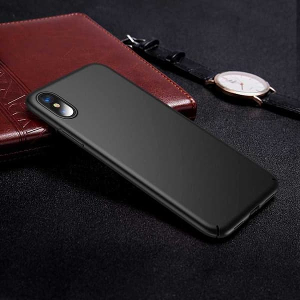 iPhone X Ultratunt Mattsvart Skal Basic V2