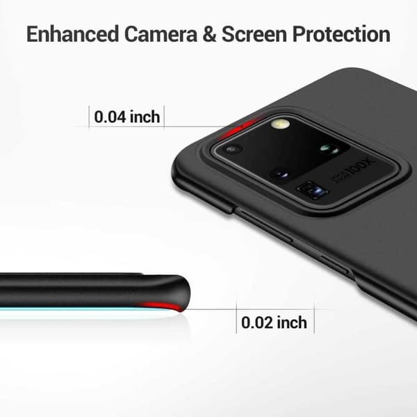 Samsung S20 Ultra Tunt Mattsvart Skal Basic V2