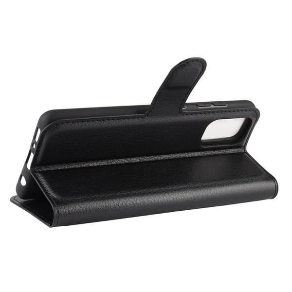 Samsung Galaxy A41 Etui Litchi Sort