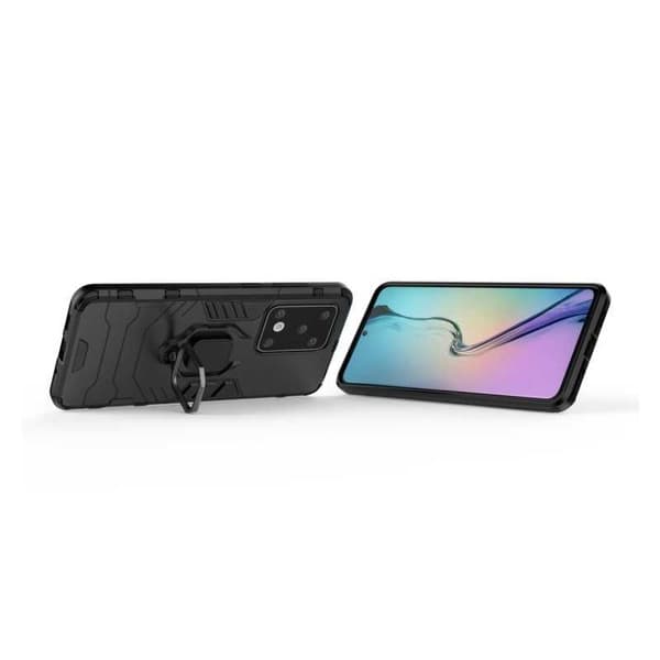 Samsung S20 Ultra Iskunkestävä Suojakuori ThinArmor Sormustelineellä