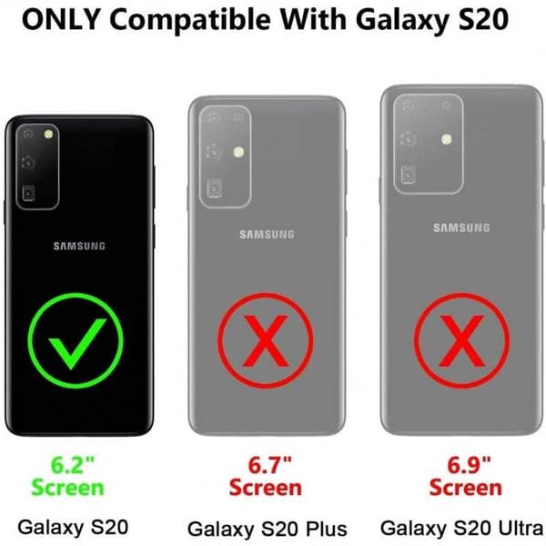 Samsung S20 Plus stødsikkert cover med ugyldigt kortrum