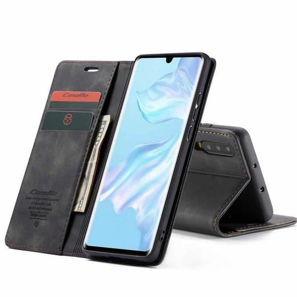 Huawei P30 Elegant Flip Cover CaseMe 3-RUMMET