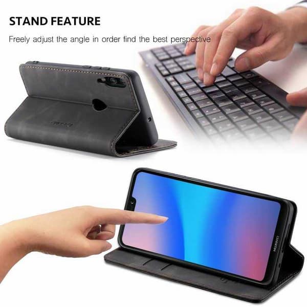 Huawei P20 Lite Elegant Flip Cover CaseMe 3-RUMMET