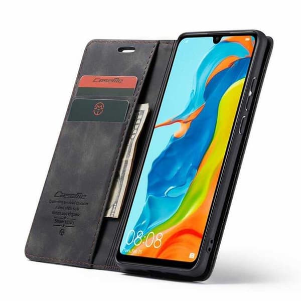 Huawei P30 Lite Elegant Flip Cover CaseMe 3-RUMMET