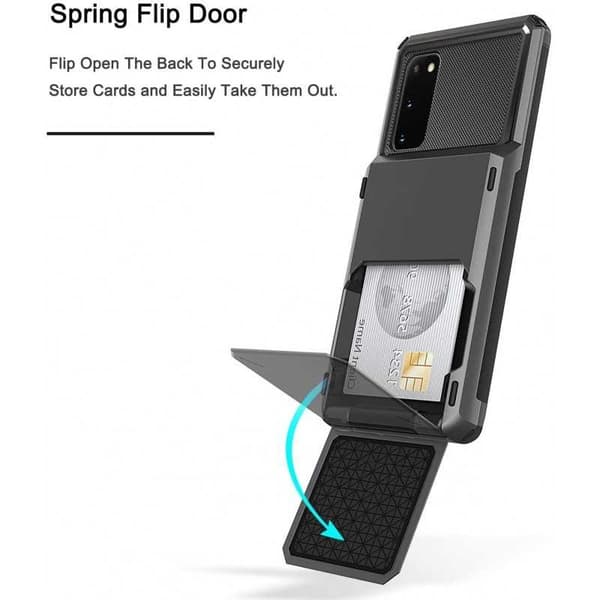 iPhone XR iskunkestävä kotelo Void-korttipaikalla