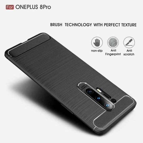 OnePlus 8 Pro Iskunkestävä SlimCarbon -suojus