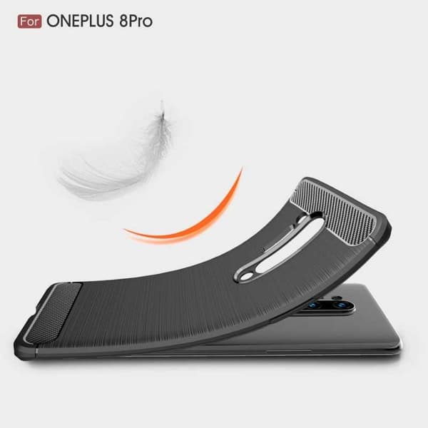 OnePlus 8 Pro Iskunkestävä SlimCarbon -suojus