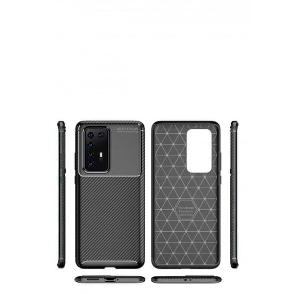 Huawei P40 Pro Shockproof Slim Cover FullCarbon V4