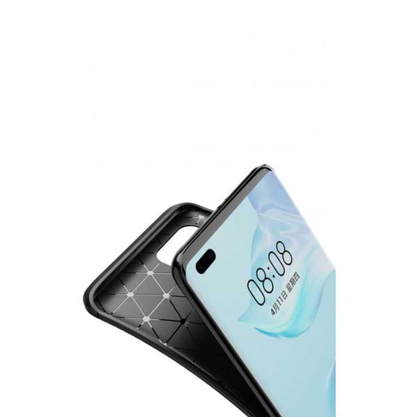 Huawei P40 Pro Shockproof Slim Cover FullCarbon V4