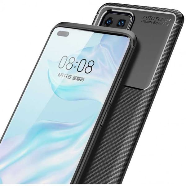 Huawei P40 Pro Shockproof Slim Cover FullCarbon V4