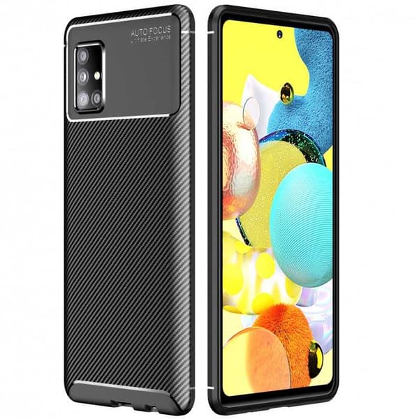 Samsung A41 Stöttåligt Slimmat Skal FullCarbon V4