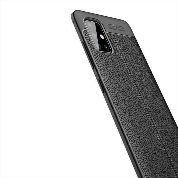 Samsung A41 Stødsikkert og stødabsorberende cover Litchi