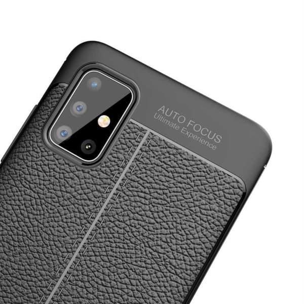 Samsung A41 Stødsikkert og stødabsorberende cover Litchi