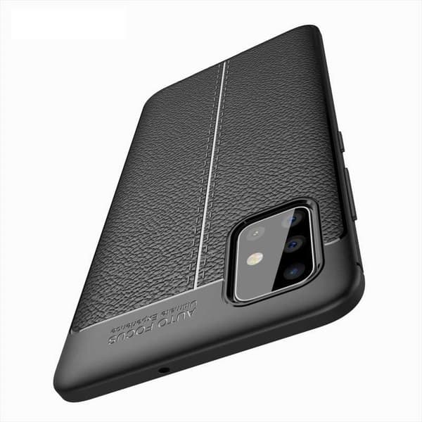 Samsung A41 Stødsikkert og stødabsorberende cover Litchi