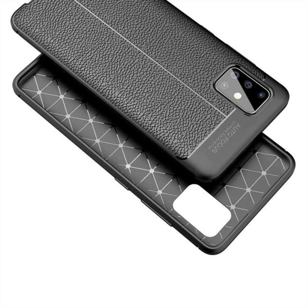 Samsung A41 Stødsikkert og stødabsorberende cover Litchi