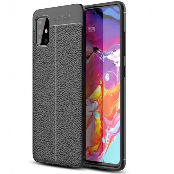 Samsung A41 Stødsikkert og stødabsorberende cover Litchi