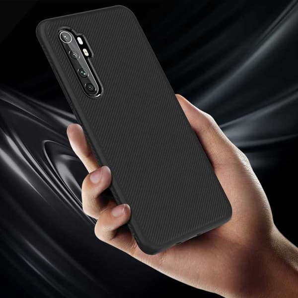 Xiaomi Mi Note 10 Lite Stilrent Stöttåligt Skal FullCarbon V3