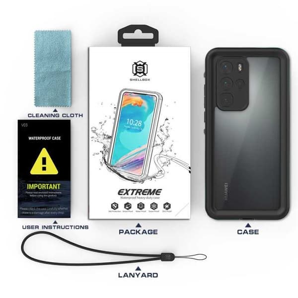 Huawei P40 Pro Heltäckande Vattentät Premium Skal - 2m
