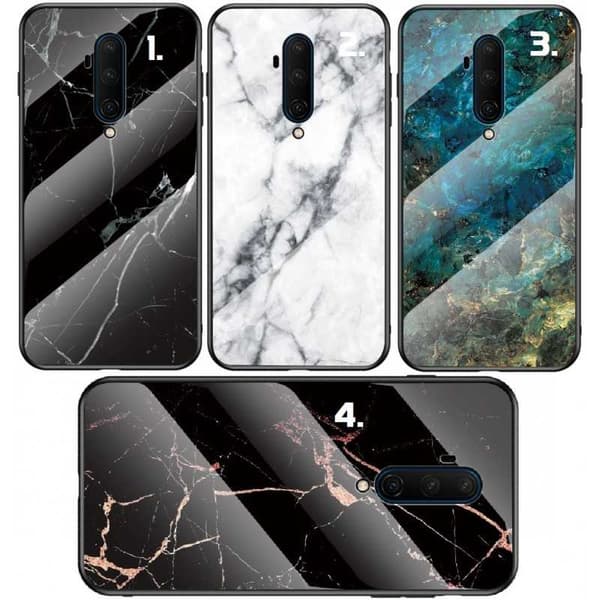 OnePlus 8 Marble Shell 9H hærdet glas bagside glas bagside V2