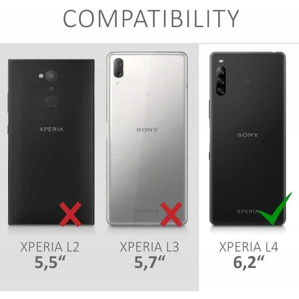 Xperia L4 iskuja vaimentava pehmeä kansi Simple