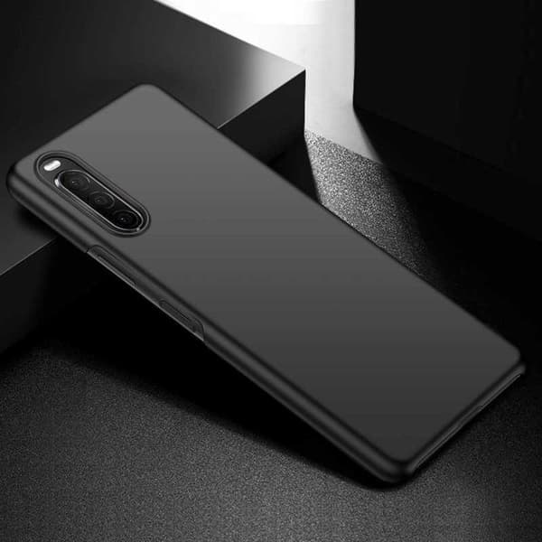 Xperia 10 II Kumipinnoitettu mattamusta Cover Basic V2 (XQ-AU52)