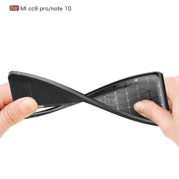 Xiaomi Mi 10 Pro Stöttåligt & Stötdämpande Skal LeatherBack