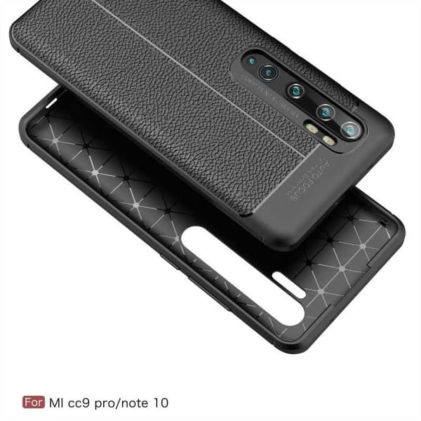 Xiaomi Mi 10 Pro Stöttåligt & Stötdämpande Skal LeatherBack