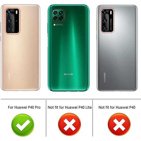 Huawei P40 Pro stødabsorberende blødt etui Enkelt