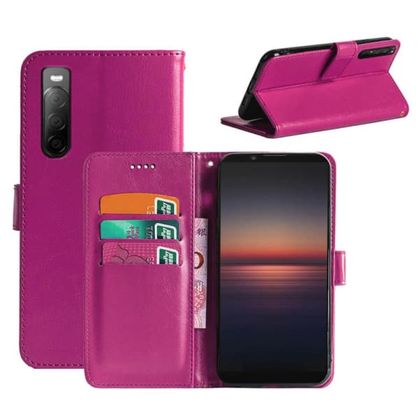 Lommebokdeksel 3-kort Sony Xperia 10 II : Farge - Rosa